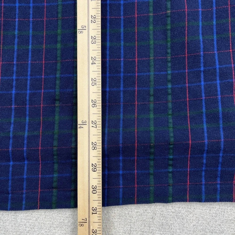 Vintage Polo Ralph Lauren Polo Shirt Men Large Blue Red Plaid Long Sleeve Rugby